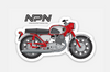 Honda CB77 Red Super Hawk Decal Die Cut Sticker