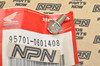 NOS Honda ATC200 CB450 CB750 CBX CR450 GL1200 XL185 XR350 Bolt 95701-06014-08