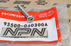 NOS Honda C100 CB400 CM91 NX50 PA50 XL250 XL500 XL600 Screw 93500-05030-0A