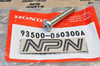 NOS Honda C100 CB400 CM91 NX50 PA50 XL250 XL500 XL600 Screw 93500-05030-0A