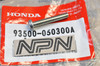 NOS Honda C100 CB400 CM91 NX50 PA50 XL250 XL500 XL600 Screw 93500-05030-0A