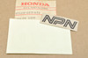 NOS Honda CB100 CL100 SL100 Side Cover Emblem Decal Sticker 87128-107-670