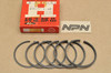 NOS Honda .50 Oversize Piston Rings for 2 Pistons = 6 Rings 13030-200-000