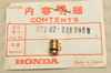 NOS Honda CB350 K CB350G CB550 F CL350 Carburetor Main Jet #98 99202-601-0980