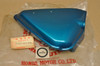 NOS Honda CB100 K0 Right Side Cover Candy Blue Green 83540-107-770 AZ