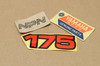NOS Yamaha 1979 MX175 Frame Side Cover Emblem Decal #6 3M2-21786-00