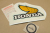 NOS Honda XL175 Right Side Gas Fuel Tank Emblem Decal Sticker 87121-362-300