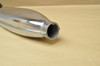 NOS Honda CA95 Left Exhaust Chrome Muffler Early Flat Side 18330-200-050