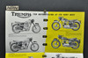 Vintage NOS 1958 Triumph T20 5T 6T T100 T110 TR5 TR6 Motorcycle Brochure 