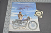 Vintage 1977 Triumph Bonneville 750 Motorcycle Sales Brochure Salt Flats Utah