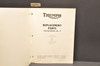 Vtg 1963 Triumph Tiger Cub T20 SS T20 SH Motorcycle Parts Manual Catalog No 9