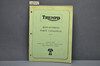 Vtg 1967 Triumph T90 Tiger 90 T100 S T100 R T100 C T100 T Tiger 100 Parts Catalog