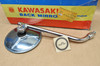 NOS Kawasaki KZ400 KZ440 KZ550 Left Side Back Rear View Mirror 56001-1015