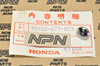 NOS Honda ATC110 ATC185 ATC200 Big Red VT700 VT750 Shadow Screw 90102-673-003