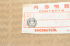 NOS Honda CB750 CL70 CR500 CT90 QA50 SL350 ST90 XL75 Z50 Nut 94001-08000-0S