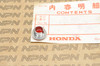 NOS Honda CA95 CB92 Red Pilot Light Jewel Lens 37700-202-000