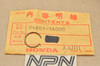 NOS Honda ATC90 CB175 CL175 CR80 CT90 MT125 XL100 XR100 Circlip 94601-14000