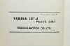 Vintage 1968-69 Yamaha L5T A Motorcycle Parts List Book Diagram Manual