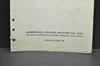 Vintage 1963-69 Honda CA77 Dream Parts Catalog Book Diagram Manual