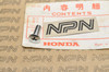 NOS Honda ATC70 CA77 CB450 CB72 CL70 CT70 SL70 XL70 Z50 Screw 93700-06020-0A