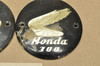 Vtg Used OEM Honda CB77 CA77 CL77 Gas Tank Emblem Badge Set 87122-279-810