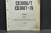 Vtg 1974-76 Honda CB360 G CB360 T Parts Catalog Book Diagram Manual