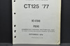 Vintage 1977 Honda CT125 '77 Trail 125 Parts Catalog Diagram Manual