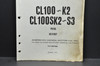 Vtg 70-73 Honda CL100 K0-K2 CL100 S Parts Catalog Diagram Manual 3rd Ed