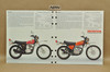 Vtg 1974 Honda XL175 K1 XL125 K0 Motorcycle Dealer Sales Spec Brochure Poster