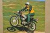 Vtg 1974 Honda XL350 K0 XL250 K1 Motorcycle Dealer Sales Spec Brochure Poster