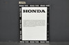 Vintage NOS 1978-80 Honda FL250 Odyssey Dealer Set Up Instruction Manual