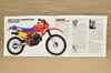 Vintage NOS 1984 Honda XL200 R Motorcycle Dealer Sales Spec Brochure