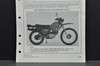 Vintage NOS 1979-80 Honda XL500 S Motorcycle Dealer Set Up Instruction Manual