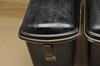 Vtg Used Honda Yamaha Kawasaki Motorcycle Triple A Black Fiberglass Saddle Bag Lot