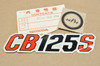 NOS Honda 1979 CB125 S Side Cover Decal Emblem 87128-383-880