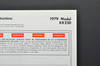 Vtg NOS 1979 Honda XR250 Motorcycle Dealer Set Up Instruction Manual
