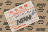 NOS Honda CA100 C100 C102 CA102 C105 T CA105T Carburetor Air Screw 16162-001-004