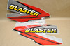 NOS Yamaha YFS200 Blaster Red Rear Fender Decal Emblem Sticker Set 3JM-2165B-10