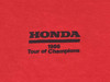 VTG 80s Honda Tour of Champions Shirt Mens L Red Spencer Merkel Shobert '86 AMA