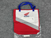 Vintage NOS Honda Racing Team Tote Bag Motorcycle Wing Logo Nylon Red White USA