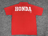 Vintage Team Honda Racing Shirt Mens M Red DG Fox Motocross Pit Crew Polo 90s