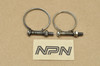 Vtg OEM Yamaha RD250 RD350 RD400 Oil Tank Fill Connector Tube Pipe Clamp Lot 360-21755-00