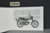 VTG NOS 1972 Yamaha G7S Motorcycle Owners Service Manual 1st Ed + Warranty Card