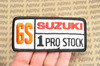 VTG NOS Suzuki OEM GS Pro Stock Racing Patch Embroidered Dealer Emblem