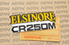 NOS Honda 1976 CR250 M Elsinore Side Cover Emblem Decal Sticker 87203-381-770