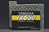 Vintage 1973-74 Yamaha TX650 Motorcycle Owners Manual