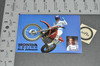 Vintage Honda Racing Rick Johnson Motocross Sticker Postcard CR250 R CR500 R