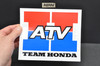 VTG Team Honda ATV Four Wheeler Decal Large Sticker TRX250 R TRX300 EX TRX450 R