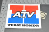 VTG Team Honda ATV Four Wheeler Decal Large Sticker TRX250 R TRX300 EX TRX450 R