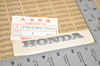 NOS Honda 1988 CBR1000 F Hurricane Seat Cowl Emblem Decal 77212-MM5-770 ZA